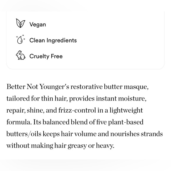 $7❤️‍🔥 Better Not Younger Hair Redemption Restorative Butter Masque NEW Mask - Picture 6 of 9